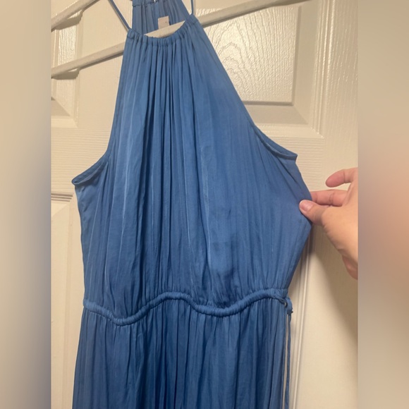 Ann Taylor Loft Tasseled Halter Maxi Dress in Blue - Picture 4 of 11